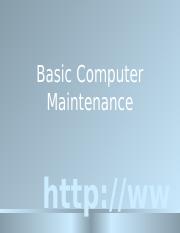 Basic Computer Maintenance[1].ppt