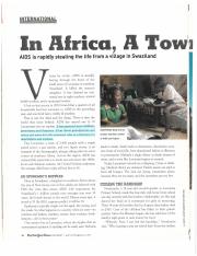 CHRISTINA COLLINS - In Africa, A Town Unravels Reading.pdf