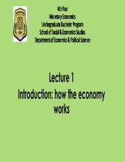 Lecture 1 - Year 4 Monetary Economics.pdf