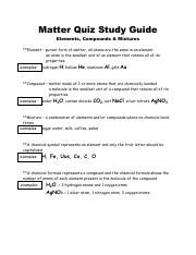 Matter Quiz Elements Compounds and Mixtures Study Guide.pdf