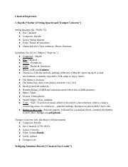 Classical Repertoire_ Music Appreciation Study Guide Exam #5.docx