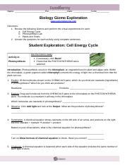 Cell Types Gizmos C Answer Key - Student Exploration Building Dna Gizmo