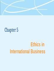 GB CH 05 Ethics in International Business.ppt