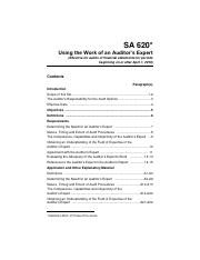 SA 620 - Using work of auditor's expert.pdf