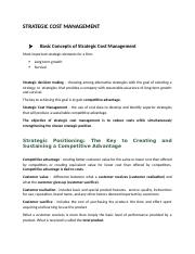 STRATEGIC COST MANAGEMENT.docx