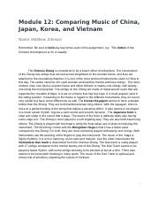 MUS 185 Module 12- Comparing Music of China, Japan, Korea, and Vietnam _MatthewJohnson (18).docx