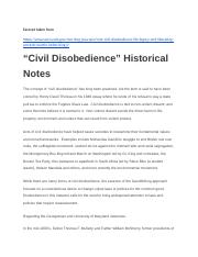 “Civil Disobedience” Historical Notes.docx
