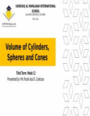 G8 Volume of Cylinders, Spheres, and Cone.pptx