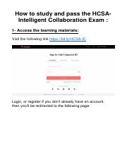 How to study and pass the  HCSA - Intelligentcollaboration exam.pdf