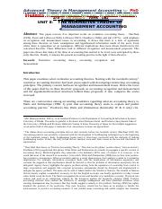 Unit 8 - Normative Theory of Management Accounting.docx