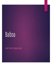 Balboa English 3 Unit 1