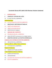 Contenido Norma Iso 14001 2015 Sistema Gestión Ambiental PARA DESARROLLO CLASE.docx