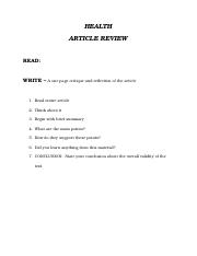 HEALTH article review .docx