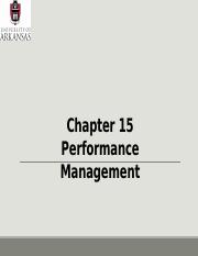 MGMT 2103 Chapter 15 Performance Management final