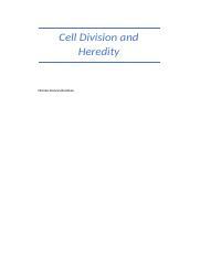 Cell Division and Heredity.docx