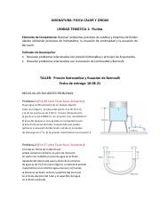 Taller Unidad 1 FisicaCO - Fluidos.pdf