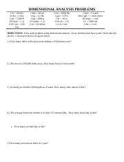 DIMENSIONAL_ANALYSIS Practice Sheet
