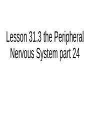 Lesson 31.3 the Peripheral Nervous System part 24.pptx