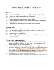 E1 Worksheet and Checklist (1).docx