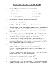 Math 108 Test 4