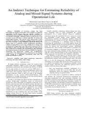 An Indirect Technique for Estimating Reliability of AMS during operational life.pdf