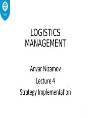 Logistics chapter4.ppt