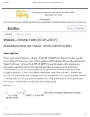 Waves - Online Test (07-01-2017) _ 30 Questions MCQ Test.pdf