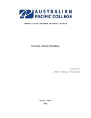 WAFerreira - S40051097 - EffectiveWorkplaceRelationships - Assessment 2.pdf