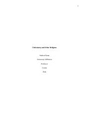 Christianity and Other Religions.docx
