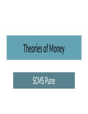 2. Theories of Money.pptx