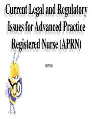 NRP508 Wk2 Current Legal and Regulatory Issues for Advanced Practice.pdf