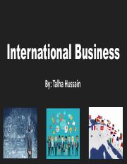 Talha Hussain - International Business.pdf