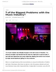 7 of the Biggest Problems with the Music Industry_ - Musician Wave.pdf