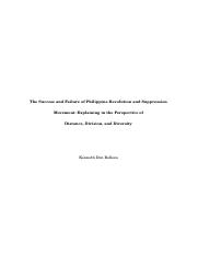 (Don) The Success and Failure of Philippine Revolution and Suppression.docx