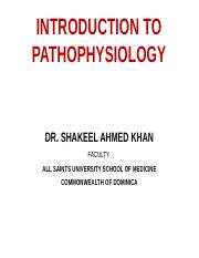 LECTURE 1  Introduction to Pathophysiology New.pptx
