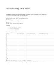 Practice Writing a Lab Report.docx