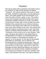 essay on my constitution guarantee of my freedom