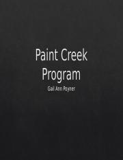 Painted Creek Program