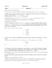 CPSC 314 Fall 2008 Midterm Exam Solutions