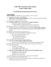 EAPS 106 Exam 2 Study Guide.docx