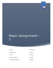 Major assignment - 1.docx