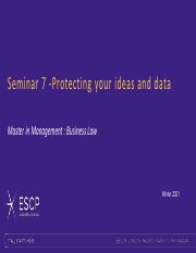 Session 7 - Protecting your ideas and data.pdf