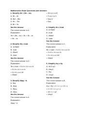 Sample Mathematics Exam Questions and Answers.docx
