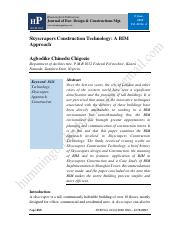 Skyscrapers Construction Technology - A BIM Approach.pdf