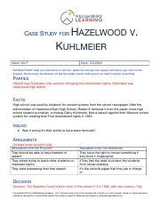 Hazelwood v. kuhlmeier.docx