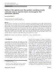 [Neural Computing and Applications vol. 32 iss. 7] Bouchekara, Houssem - Solution of the optimal pow