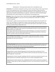 Worksheet 5 - Critical Reflection Essay d1 Outline-1.pdf