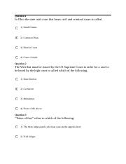 Quiz 1 Wright State MBA Survey of Law 5400 - Copy.docx