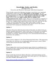 PHIL 1001 - Knowledge, Truth, and Reality - Descartes and Elisabeth Assignment (1).docx