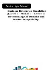 QUARTER 3 - Week 3 - Business Enterprise Simulation.docx